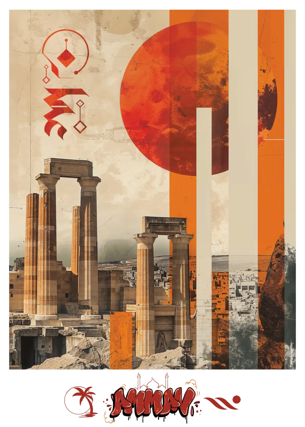 Travel Poster Of Amman