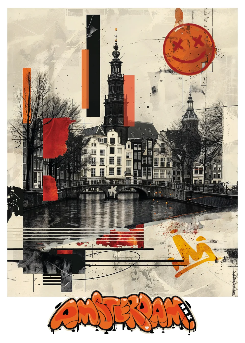 Travel Poster Of Amsterdam